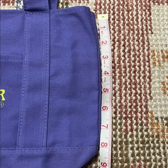 NWT Trader Joe’s Limited Edition Trick or Treat Purple Mini Canvas Tote Bag - Picture 3 of 6